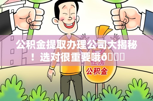 南靖公积金提取办理公司大揭秘！选对很重要哦😎
